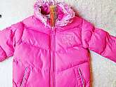 Girls Childs Coat Jacket Vintage New Unused Pink Sz 8 Winter Puffy Padded Ski Jacket Fur Collar Pockets Outerwear Sportswear Clothes