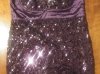 Purple sequins short dress