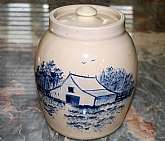 Up for sale is this P. R. Storie Pottery Co. Covered Large Container in excellent condition with no chips or cracks. measures approx. 8 3/4"T. Shipping Excludes: Alaska/Hawaii, US Protectorates, APO/FPO, PO BoxShipping Provided to the United State