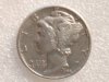 1944 Silver P Mercury Dime With Errors In Cod We Trust Ungraded WW2 Dime