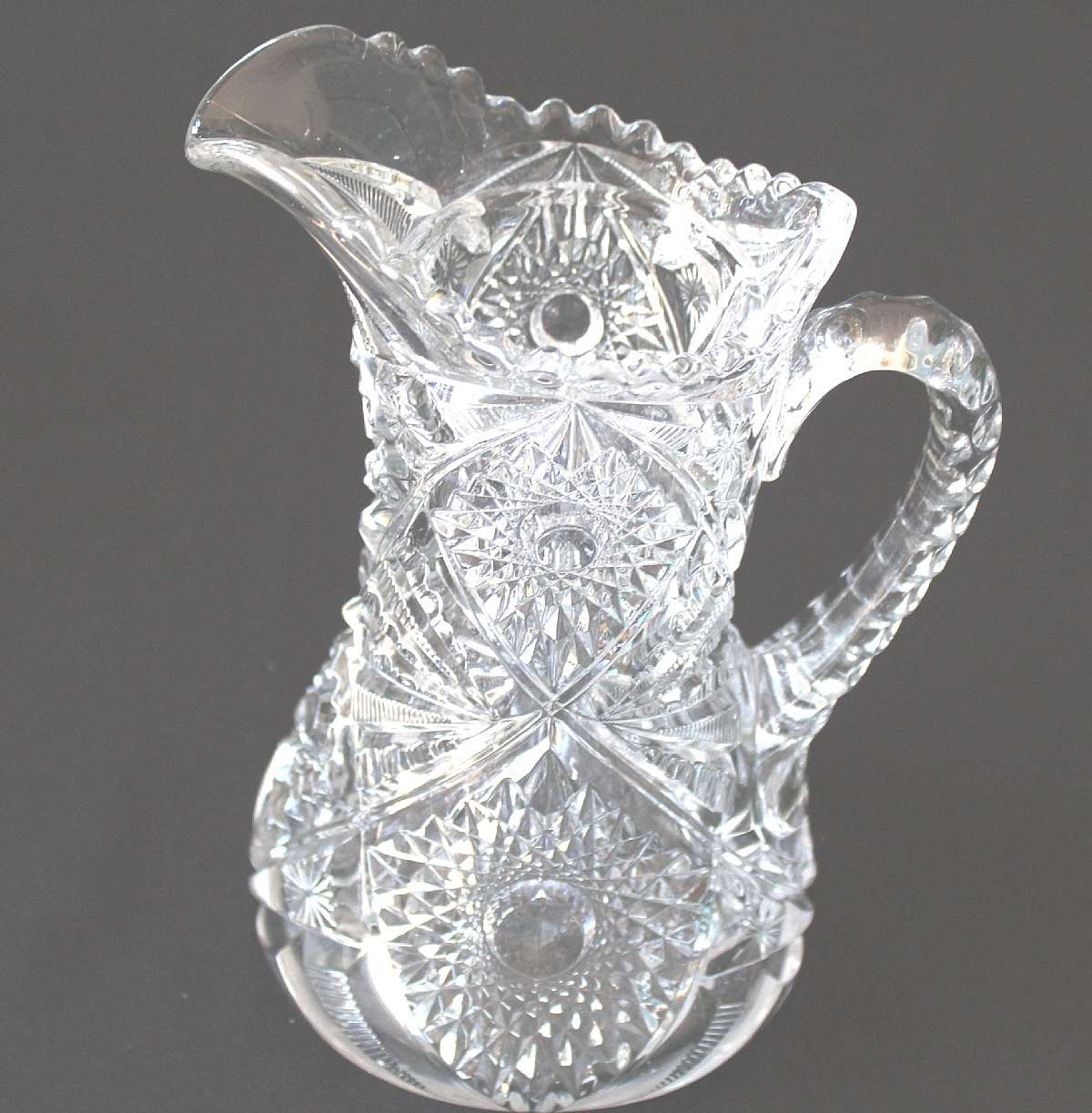 Up for sale is this Elegant McKee Martec Water Pitcher in excellent condition with no chips or cracks. The Pitcher measures approx. 9 1/4"T. Shipping Excludes: Alaska/Hawaii, US Protectorates, APO/FPO, PO BoxShipping Provided to the United States O