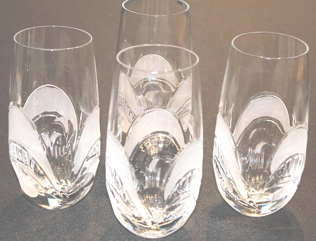 Up for sale are these Josair Drama Set Of Four Highball Glasses in excellent condition with no chips or cracks. The Glasses measure approx. 5 3/4"T by 2 1/4"WShipping Excludes: Alaska/Hawaii, US Protectorates, APO/FPO, PO BoxShipping Provided