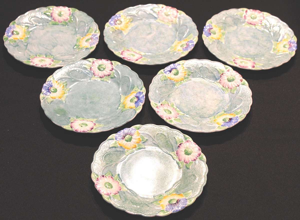 Up for sale are these James Kent Pattern 1130 Set Of Six Salad Plates in good condition with no chips. There is crazing. They measure approx. 8"W.   Shipping Excludes: Alaska/Hawaii, US Protectorates, APO/FPO, PO BoxShipping Provided to the United