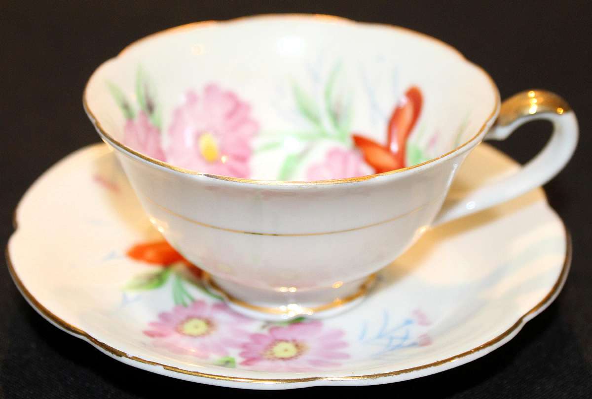 Up for sale Is this Gently used Occupied Japan Usagco Cup & Saucer Set with no chips or cracks. The cup measure approx. 2"T by 4"W. The saucer is 5 3/8"W.   Shipping Excludes: Alaska/Hawaii, US Protectorates, APO/FPO, PO BoxShipping P