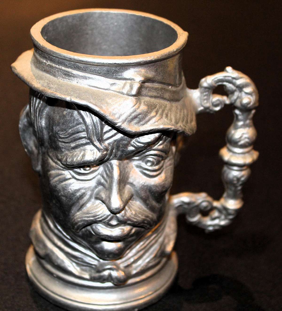 Up for sale is this Pewter Toby Handled Face Mug that is Very Detailed  It measure approx. 6"T and about 4"W. The condition is excellent. Shipping Excludes: Alaska/Hawaii, US Protectorates, APO/FPO, PO BoxShipping Provided to the United States