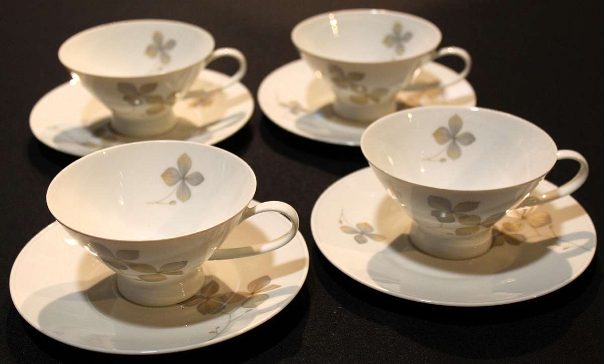 Up for sale are these Rosenthal Wood Nymph Set Of 4 Cup & Saucer Sets with no chips or cracks. In excellent condition. The cups measure approx. 2 3/8"T. Please see my other sales for more of this pattern.Shipping Excludes: Alaska/Hawaii, US Prot