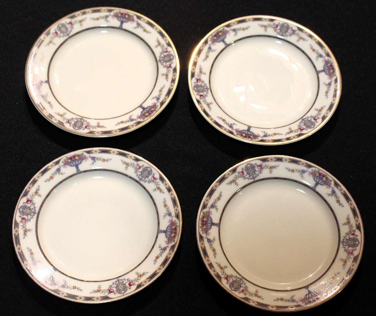 Up for sale are these Beautiful Vintage Tirschenreuth The Chatham Set Of Four Bread Plates. They measure approx. 6 1/4"W. In excellent condition with no chips or cracks.  Shipping Excludes: Alaska/Hawaii, US Protectorates, APO/FPO, PO BoxShipping P