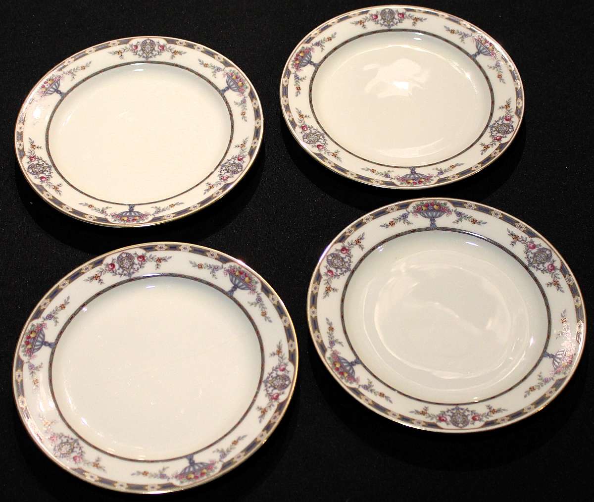 Up for sale are these Beautiful Vintage Tirschenreuth The Chatham Set Of Four Salad Plates. They measure approx. 7 3/4"W. In excellent condition with no chips or cracks.  Shipping Excludes: Alaska/Hawaii, US Protectorates, APO/FPO, PO BoxShipping P