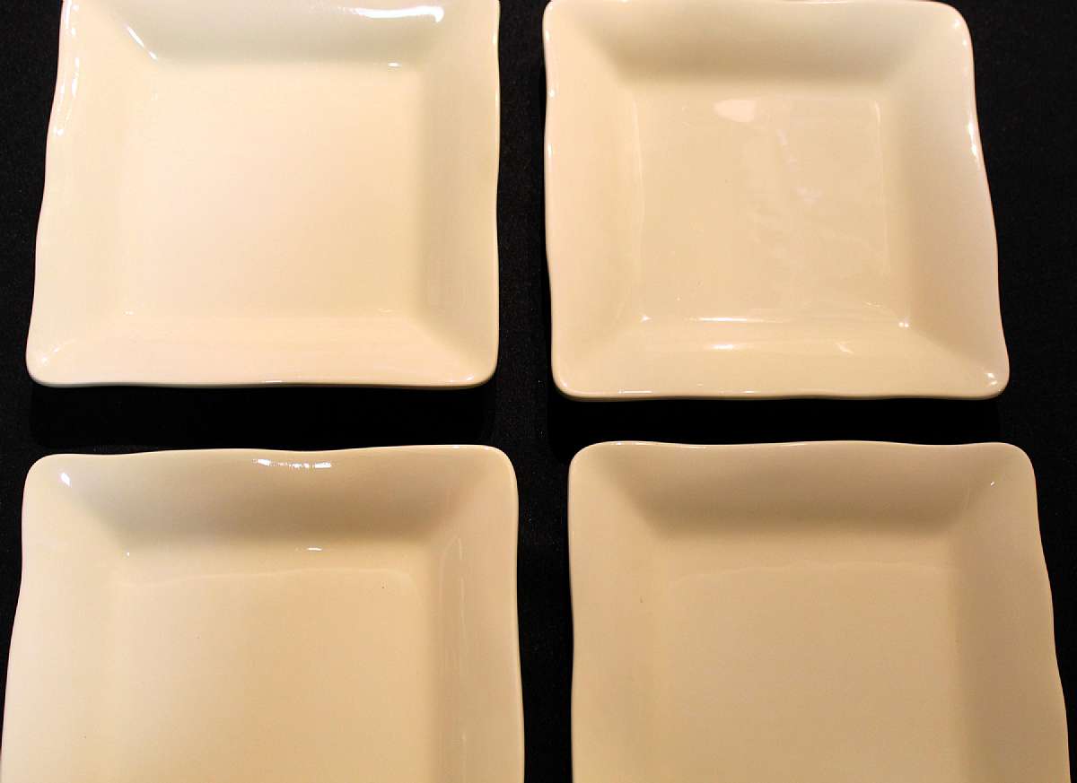 Up for sale are these Mikasa Brava Cream Set Of Four Salad Plates in excellent condition with no chips or cracks. The salad plates measure approx. 8 1/8 "W.Shipping Excludes: Alaska/Hawaii, US Protectorates, APO/FPO, PO BoxShipping Provided to the