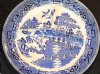 Vintage Barker Brothers Longton England Blue Willow Grill Plate, 10 5/8 Inch