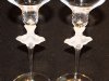 Sasaki Wings Clear Candlestick Holders, Set of 2, 9 1/2 Inch