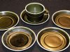 Gustavsberg Vardag Set Of Five Saucers & One Cup