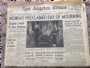 1963 LA Times Sunday newspaper